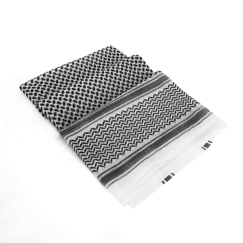 PURFUN Men Boys Large Arab Shemagh Turban Bandana Headscarf Breathable Soft Muslim Hijab Headband Shawl Keffiyeh Arabic Scarf Headcover - Image 5